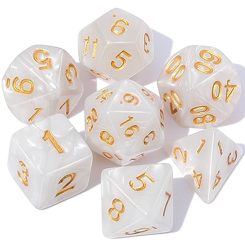 Image of CiaraQ 7pcs Polyhedral Dice Set for Dungeon and Dragons MTG Table Games