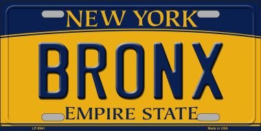 SMART BLONDE Bronx New York Novelty Metal License Plate Tag LP-8941