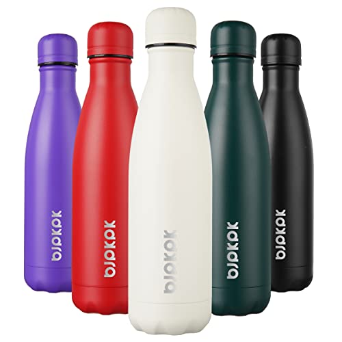 Image of BJPKPK 17 oz Insulated Water Bottle, Stainless Steel Flask, Leak Proof