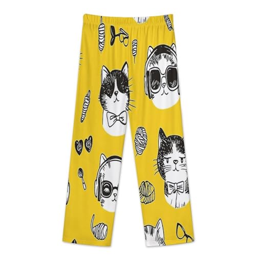 Pyjama femme chat de dessin animé imprimé drôle et chic