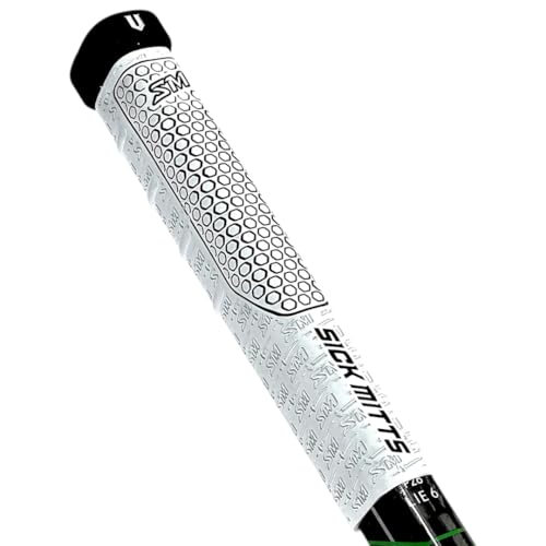 SickMitts V Grip White Base Hockey Grip (Black)