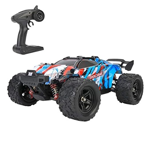 Elbil Robust fjärrkontroll Bilmodell RC-bil bärbar med laddningsskydd RC-bilar Xmas-gåvor för barnpojkar(blue)