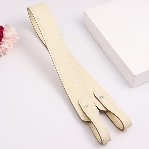 Image of Genuine Leather Purse Strap for Picotin /Lindy /Evelyne Bags Leather Shoulder Straps Replacement for Handbag