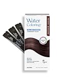 Korean Permanent Hair Dye, Powder Hair Color Kit, Wine Brown, Gray Hair Coverage, Plant-Based Formula, Easy Application for Roots, Short & Long Hair, Vegan, Just Mix with Water (3 Powder Packets)