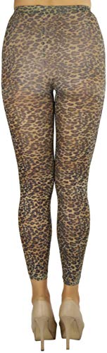 Image of ToBeInStyle Women's Footless Opaque Animal Zebra Tiger Tights Hosiery