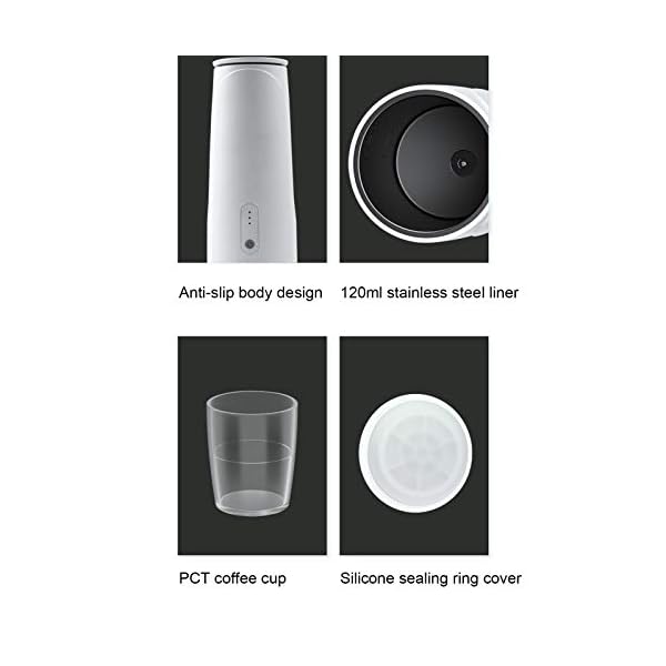 Eosnow Kaffeemaschine, elektrische Kaffeemaschine Tragbarer Akku mit hoher Kapazität und Typ-C-Schnittstelle für… – Bild 3