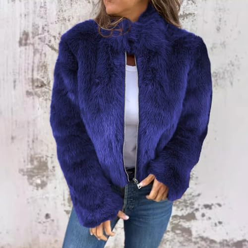 Outerwear for Women Winter Fall Thermal Fuzzy Plain Jacket Outfit Women 2025 Regular Fit Y2K2