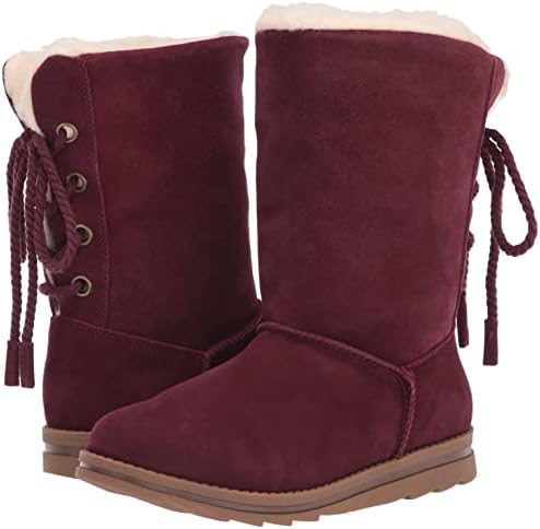 MUK LUKS Women's Ziggy Rodeo Boots Fashion, Bordeaux, 9.5 | Image 6
