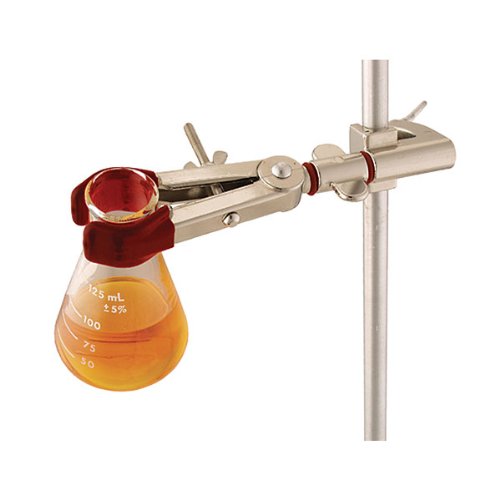 Cole-Parmer Swivel Clamp, Two-Prong, Medium, Nickel-Plated Zinc