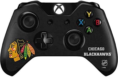 Skinit Decal Gaming Skin Compatible with Xbox One Controller - Officially Licensed NHL Chicago Blackhawks Distressed Design