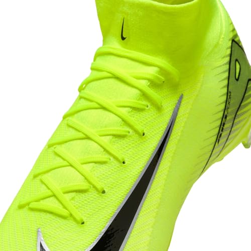 Image of Nike Men's Football high top Soccer Shoe, Volt Black, 7.5