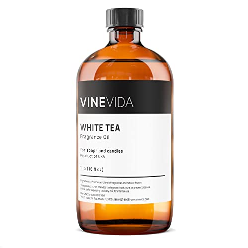 Vinevida [16Oz] White Tea Fragrance Oil For Soap Making Scents For Candle Making, Perfume Oils, Soy Candles, Home Scents Oil Diffusers, Bath Scent Bomb Oils, Linen Spray, Lotions, Car Freshies #TOP29