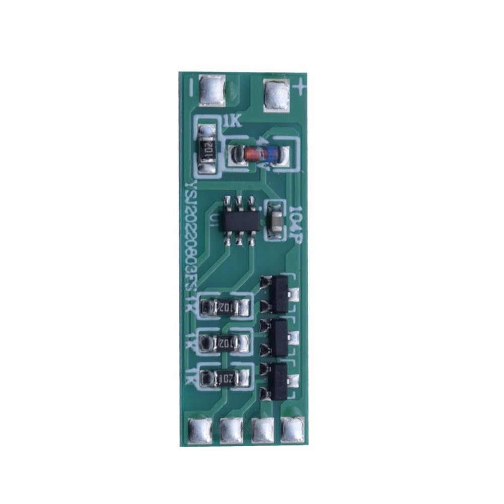 5 Unidades de Módulo de Luz LED Intermitente de 3-12 V, Par Rojo y Azul Intermitente, Adecuado para Modelo de Coche, Bicicleta, Luz de Seguridad para Vehículo Eléctrico