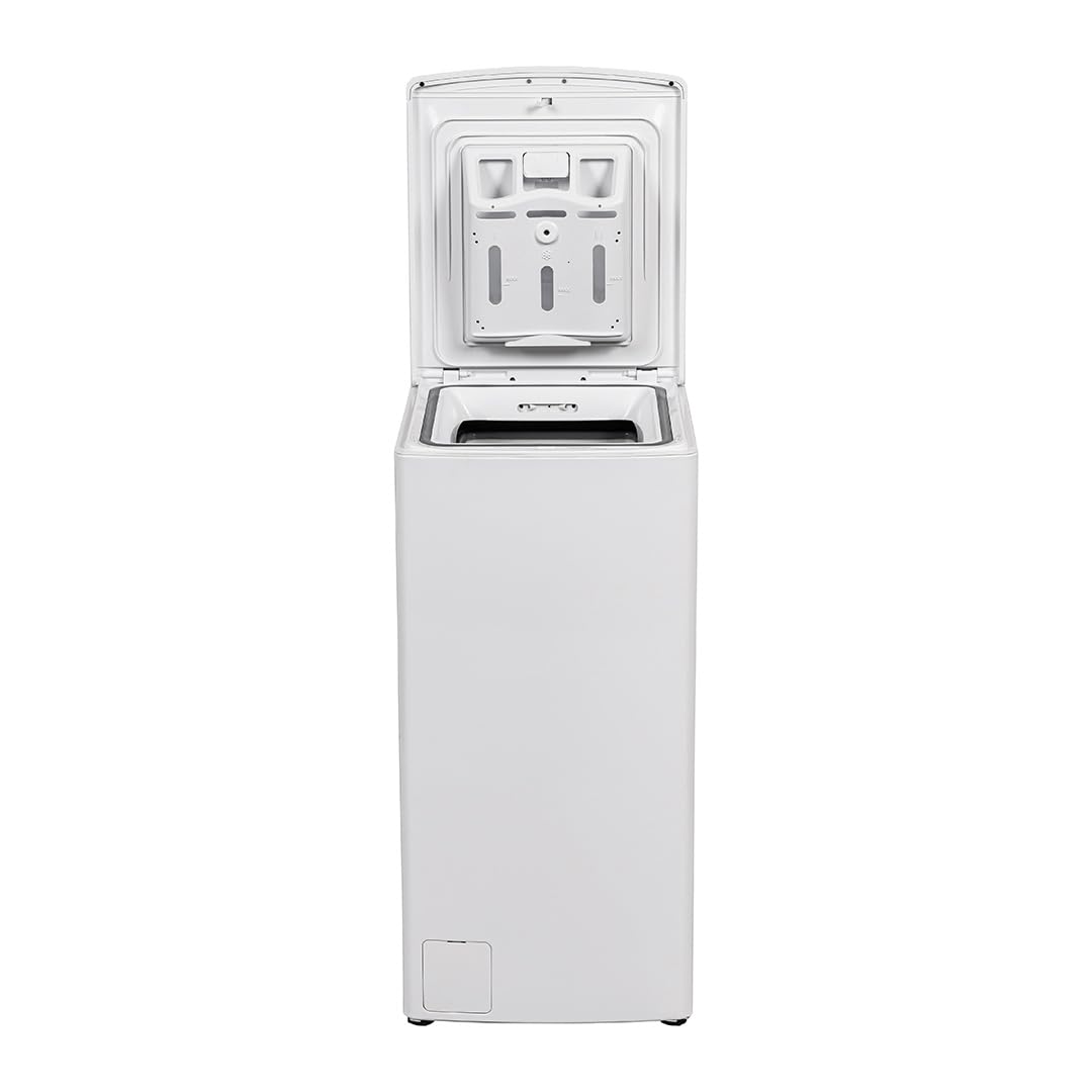 Hyundai Lavadora 8 Kg Carga Superior Blanco HLCS8300AI. 1900W, 1300rpm, 16 Programas, Función Stop&Go, Clase de Eficiencia Energética A