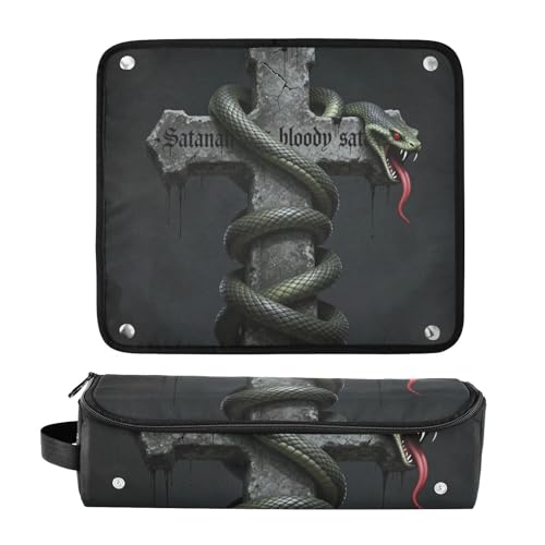 Bolsa de viaje y tapete resistente al calor para herramientas de cabello Hot Hair Tools, organizador portátil para planchas y rizadores de pelo, diseño 2 en 1 con cierre magnético miniatura 3