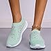 KAJXZ Womens Rhinestones Glitter Sneakers Breathable Mesh Slip On Walking Shoes Lightweight Casual Ballroom Jazz Latin Dance Sock Sneakers Outdoor Non-Slip Fashion Barefoot Shoes Green