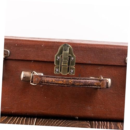 Image of DOITOOL 6pcs Vintage Duckbilled Hasp Lock Sturdy Metal Toggle Latch with Padlock Hole for Wooden Boxes Toolboxes and Jewelry Cases Versatile Decorative Clasp for Home and Travel