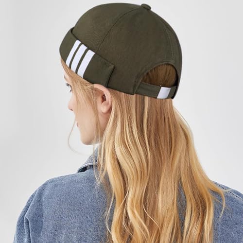 Image of Dome Brimless Hats for Women Men Beanie Docker Cap Sailor Skull Cap