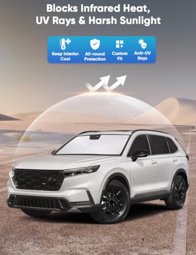 Image of EcoNour Windshield Sun Shade Fit for Honda CR-V 2023-2024 2025 2026