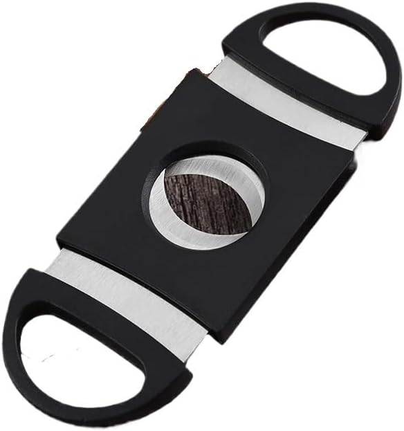 Cigar Cutter Scissors Pocket Metal Stainless Steel Portable Slicer Manual Smoking Accessories Tool(B)