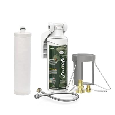 FRIZZLIFE RV Water Filter-NSF/ANSI 53&42 Certified Inline Hose Filter for RV with FZ-2 Replacement Water Filter