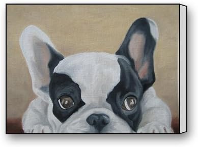 French Bulldog Canvas Wall Art Print 12 X 16 Inch
