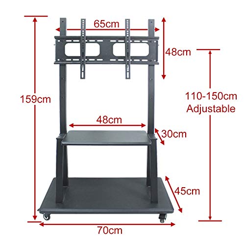 Soporte móvil para TV 32''–65'' con base pesada miniatura 3