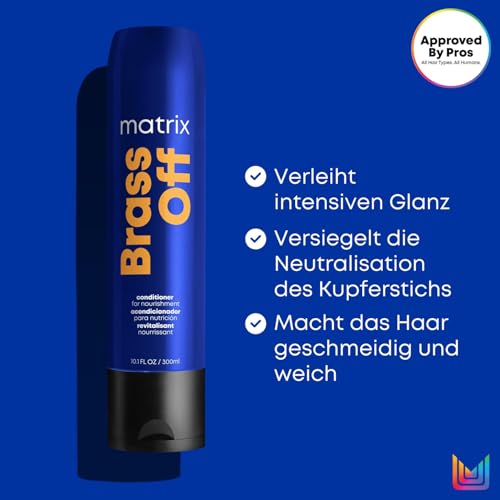 Matrix Conditioner für brünettes Haar, Pflege und Versiegelung des Neutralisationseffekts, Brass Off Conditioner, 1 x 300 ml – Ansicht 6