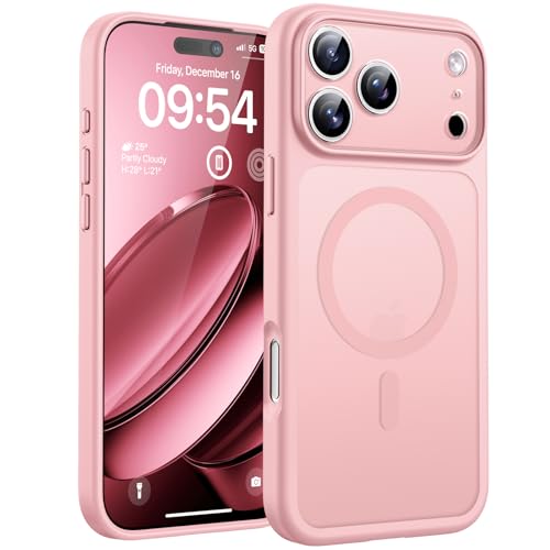 TOCOL for iPhone 17 Pro Case, Compatible with MagSafe, Light Pink