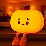 Hwylizg Pumpkin Night Light, Pumpkin Lamp, Cute LED Lamp, Silicone Dimmable Nursery Nightlight,...