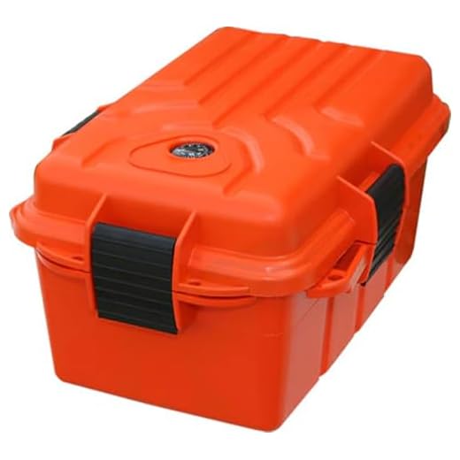 MTM Survivor Dry Box with O-Ring Seal (Orange, Small)