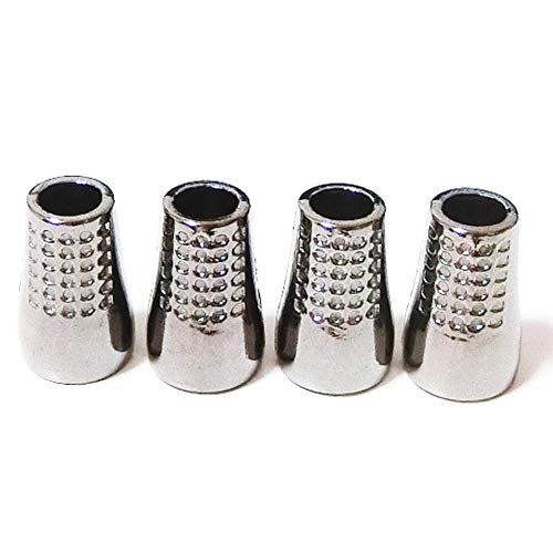 ループエンド コードエンド ストッパー アグレット スウェットパンツ 靴紐 シューレース 先端 4個 金属 金具 フード ブラック 黒 アクセサリー 部品 パーツ 先っぽ 紐の先 RE026