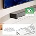ELETIUO Soundbar Wall Mount Bracket for Samsung, LG, Sony, JBL, Vizio, Sonos and More, Depth Adjustable 3.5”-6.1”,Hold up to 30 Lbs,Soundbar Shelf Under TV, Clear