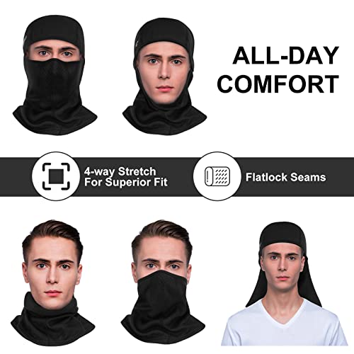 Ski Mask For Men,Balaclava Face Mask Men & Women,Black Ski Mask For Men Uv Protection Ski Motorcycle Riding #TOP4