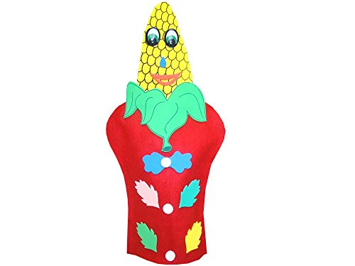 Fantoches Legumes Feltro Carlu Brinquedos, Multicor