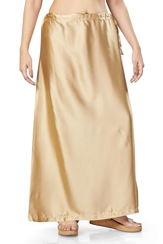 Image of Madhu Fashion Women's Satin Saree Petticoat Saree Underskirt