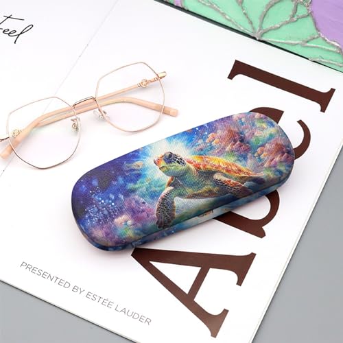Image of Eyeglasses Case Hard Shell Protective Case for Glasses Eyeglass Box with Cleaning Cloth for Boys Men Man Cute Aesthetic