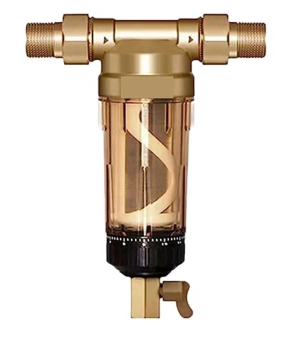 Reverse Osmosis System, 1/2 & 3/4 & 1 pré-filtre filtre à eau de précipitation rotatif for toute la maison, système de Purification de pré-filtre Central lavage à contre-courant en acier inoxyda