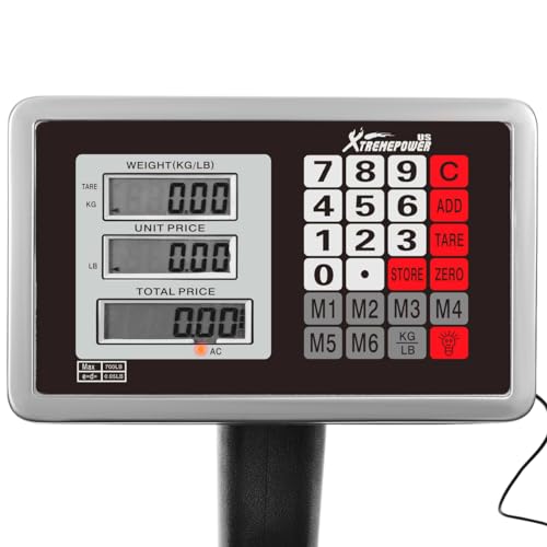 Pèse-lettres plate-forme de sol numérique Xtremepowerus 272 kg pour colis