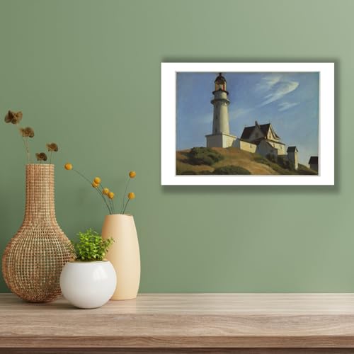 Phare à deux lumières Edward Hopper impression d'art mate Spiffing Prints format medium - 3
