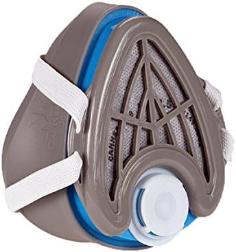 Dust Mask Washable and Reusable + 4 Active Carbon Filters Included, Multi-Purpose Particulate Respirator (Small - Medium, Gray/Blue)