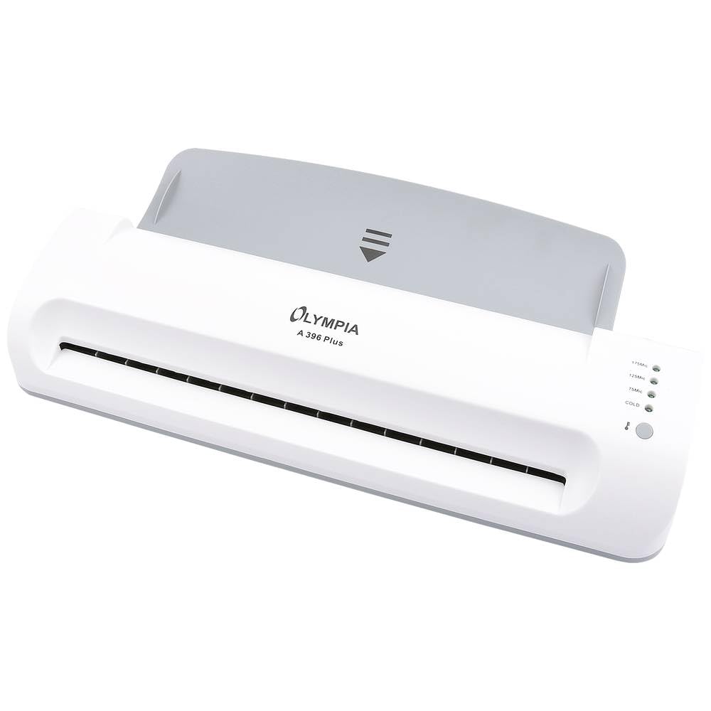 OLYMPIA - A 396 Plus laminator A3 zestaw foliowy do laminowania na gorąco i zimno - w zestawie folia do laminowania A3 - szybkie, gładkie laminowanie do szkoły, biura i domu