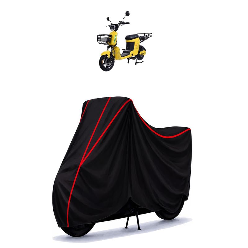 Image of Techo Electra Saathi Water Resistant Bike Cover for All Motorcycles & Rain | Heavy Duty Taffeta Fabric | UV Protection, Dustproof, Scratchproof | All Weather Two Wheeler Body Cover with Elastic Bottom