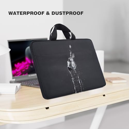 Image of 18-19 Inch Gaming Laptop Sleeve Carrying Case for 18 in Alienware 18 Area-51 /m18 R2 /m18 Gaming Laptop, 18 inch Razer Blade, 18 inch ASUS ROG Strix Scar 18 G18, Acer Nitro 5 18, MSI 18 inch Case Bag, Black