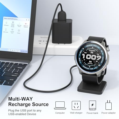 Image of Charging Station for Amazfit Balance 2, Replacement Smart Watch Charger 3.3Ft USB Magnetic Charger Stand