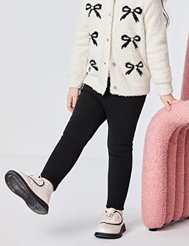 Kiench Girls' Fleece Lined Leggings Winter Warm Pants Thermal Cotton3