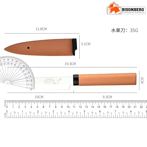 Image of BISONBERG Kitchen Knife /Utility Knives, Black, Travel Friendly,Portable | Kitchen Home & Office Use, Portable, Travel