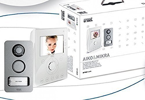 Kit videocitofonico urmet 1722 – 81 a colores D1111B con monitor Aiko y botonera mikra