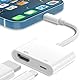 HDMI Adapter für iPhone Pad, 1080P Lightning auf HDMI Digital AV Adapter Video & Audio Sync Bildschirm Konverter für Phone, HDMI Kabel Verbinder kompatibel mit HDTV/Projector/Monitor
