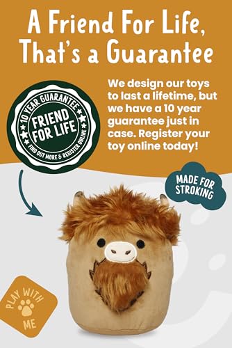 Peluche Highland Cow Squish compagnon de sieste pour bébé